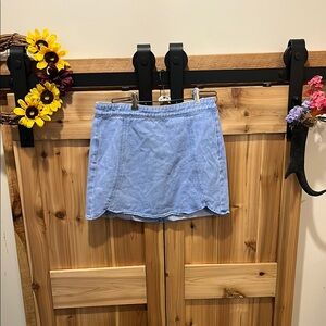 PacSun Light Blue Denim Mini Skirt